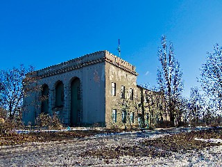 Клуб им  Щорса на поселке шахты «Лутугино»