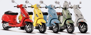 Современные мотороллеры Vespa