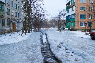 Весенний паводок в Торезе