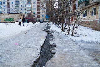 Весенний паводок в Торезе