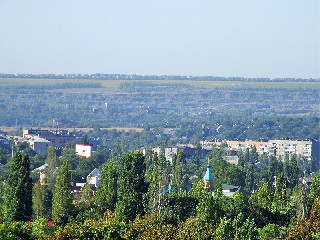 Центр города Тореза  Вид с микрорайона