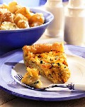 Пирог с луком и петрушкой